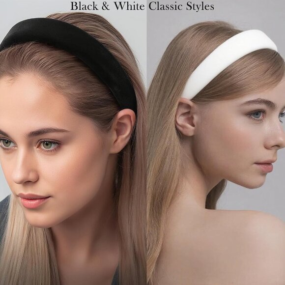 Pearl Headbands Women Set of 5 Non-Slip Hair Accessories for Weddings Parties main image 2